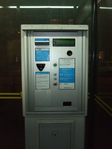 Ein Fahrkartenautomat, wie sie nun verschwinden.